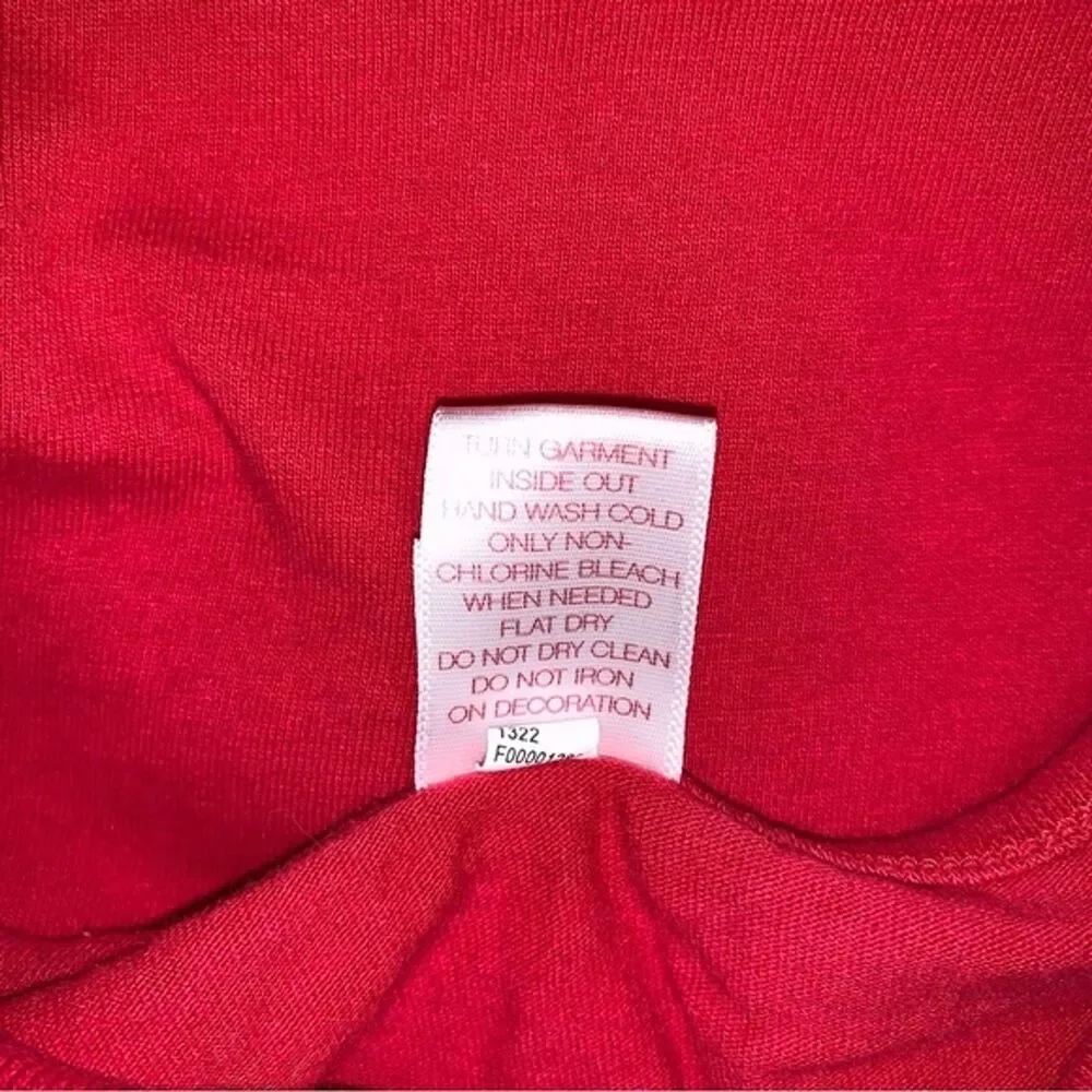 Christmas Santa Holiday Red Shirt Top Girl 6 Red Gem Long Sleeve Tee Festive